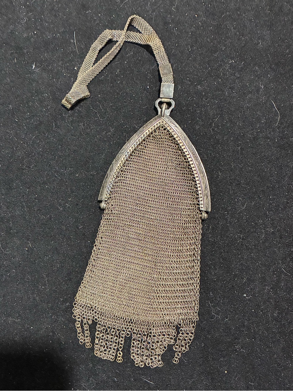 Antique Art Deco Chainmail Flapper Handbag